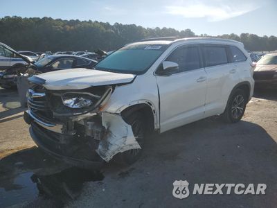 2016 TOYOTA HIGHLANDER XLE 5TDKKRFH5GS152495 - główne zdjęcie licytacji z USA - miniatura