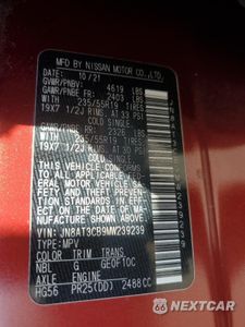 Zdjęcie 14 z 15 samochodu: 2021 NISSAN ROGUE SL VIN:JN8AT3CB9MW239239 - miniatura
