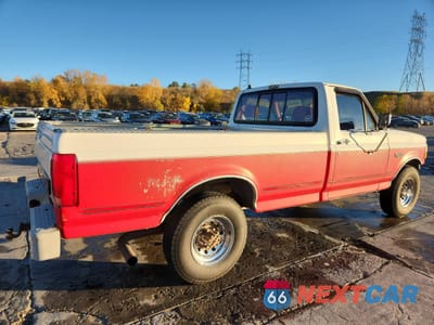 Trzecie zdjęcie samochodu z tyłu: 1992 FORD F250 VIN:2FTHF25G6NCA02628 - miniatura