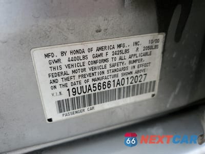 Zdjęcie 12 z 14 samochodu: 2001 ACURA 3.2TL VIN:19UUA56661A012027 - miniatura