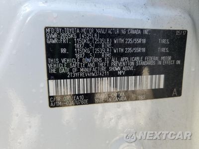 Zdjęcie 12 z 15 samochodu: 2017 TOYOTA RAV4 LIMITED VIN:2T3YFREV4HW374211 - miniatura
