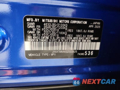 Zdjęcie 14 z 15 samochodu: 2025 MITSUBISHI ECLIPSE CROSS SE VIN:JA4ATWAA4SZ033825 - miniatura