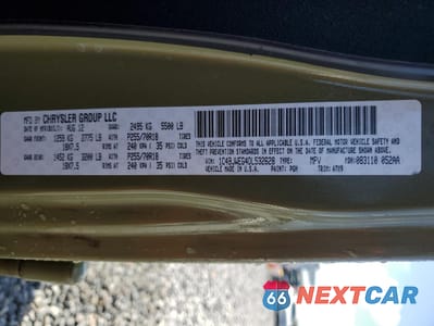 Zdjęcie 13 z 14 samochodu: 2013 JEEP WRANGLER UNLIMITED SAHARA VIN:1C4BJWEG4DL532628 - miniatura