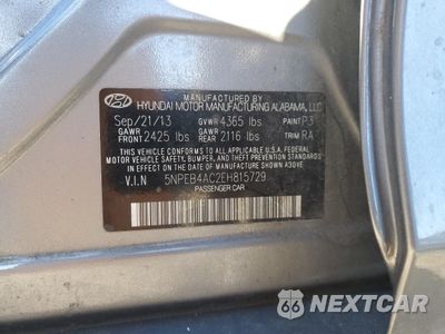 Zdjęcie 12 z 12 samochodu: 2014 HYUNDAI SONATA GLS VIN:5NPEB4AC2EH815729 - miniatura