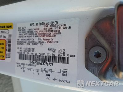 Zdjęcie 13 z 13 samochodu: 2019 FORD FUSION SE VIN:3FA6P0LU2KR276726 - miniatura
