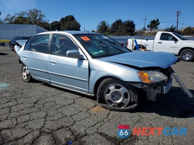 Czwarte zdjęcie samochodu z boku: 2003 HONDA CIVIC HYBRID VIN:JHMES96653S011325 - miniatura