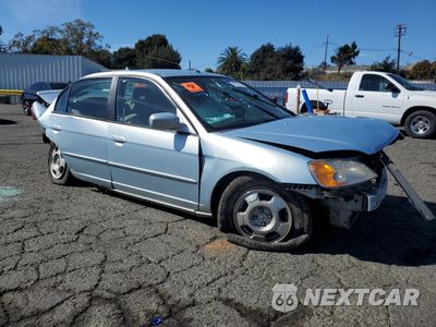 Czwarte zdjęcie samochodu z boku: 2003 HONDA CIVIC HYBRID VIN:JHMES96653S011325 - miniatura