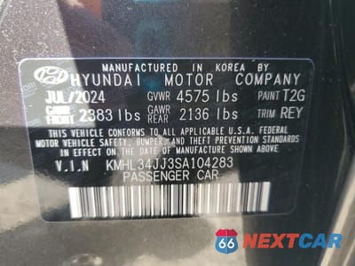 Zdjęcie 12 z 15 samochodu: 2025 HYUNDAI SONATA HYBRID VIN:KMHL34JJ3SA104283 - miniatura