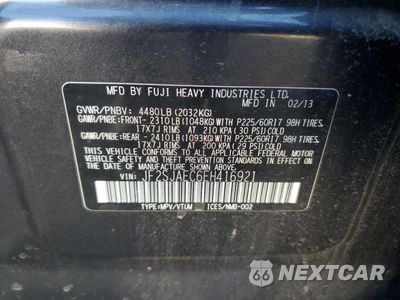 Zdjęcie 13 z 13 samochodu: 2014 SUBARU FORESTER 2.5I PREMIUM VIN:JF2SJAEC6EH416921 - miniatura