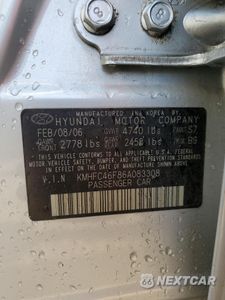 Zdjęcie 12 z 12 samochodu: 2006 HYUNDAI AZERA SE VIN:KMHFC46F86A083308 - miniatura
