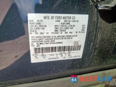 Zdjęcie 14 z 15 samochodu: 2022 LINCOLN AVIATOR RESERVE VIN:5LM5J7WCXNGL09964 - miniatura