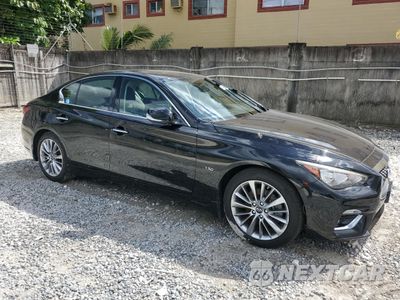 Czwarte zdjęcie samochodu z boku: 2018 INFINITI Q50 LUXE VIN:JN1EV7AR2JM436763 - miniatura
