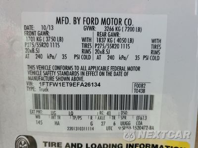 Zdjęcie 12 z 12 samochodu: 2014 FORD F150 SUPERCREW VIN:1FTFW1ET9EFA26134 - miniatura