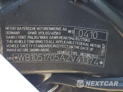 Zdjęcie 8 z 8 samochodu: 2010 BMW S 1000 RR VIN:WB1051705AZV41374 - miniatura