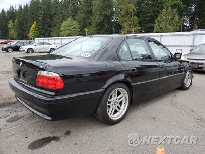 Trzecie zdjęcie samochodu z tyłu: 2001 BMW 740 I AUTOMATIC VIN:WBAGG83441DN88838 - miniatura