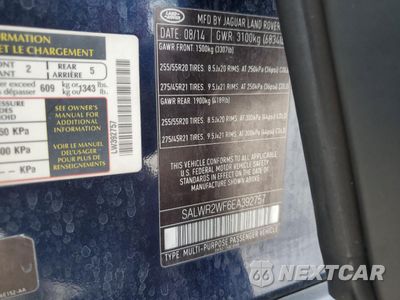 Zdjęcie 13 z 13 samochodu: 2014 LAND ROVER RANGE ROVER SPORT HSE VIN:SALWR2WF6EA392757 - miniatura