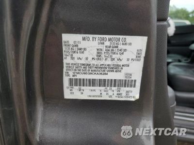 Zdjęcie 12 z 12 samochodu: 2012 FORD ESCAPE LIMITED VIN:1FMCU9EG9CKA36284 - miniatura