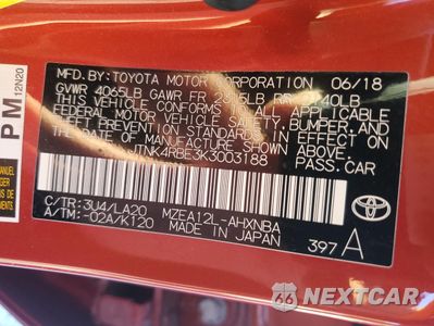 Zdjęcie 13 z 14 samochodu: 2019 TOYOTA COROLLA SE VIN:JTNK4RBE3K3003188 - miniatura