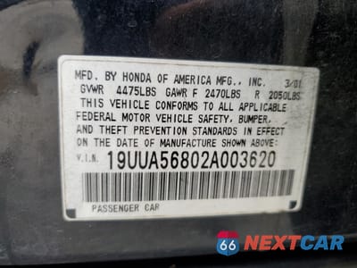 Zdjęcie 13 z 15 samochodu: 2002 ACURA 3.2TL TYPE-S VIN:19UUA56802A003620 - miniatura