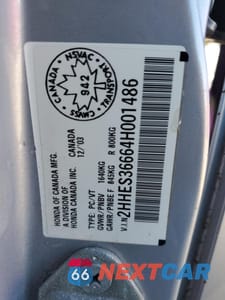 Zdjęcie 12 z 14 samochodu: 2004 ACURA 1.7EL TOURING VIN:2HHES36664H001486 - miniatura