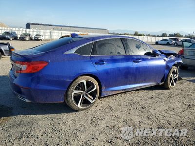 Trzecie zdjęcie samochodu z tyłu: 2018 HONDA ACCORD SPORT VIN:1HGCV1F3XJA230048 - miniatura
