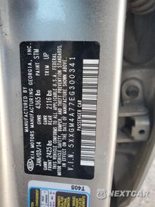 Zdjęcie 12 z 12 samochodu: 2014 KIA OPTIMA LX VIN:5XXGM4A77EG300341 - miniatura