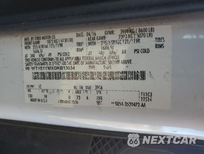 Zdjęcie 13 z 15 samochodu: 2015 FORD TRANSIT T-150 VIN:1FTYE1YMXGKB13034 - miniatura