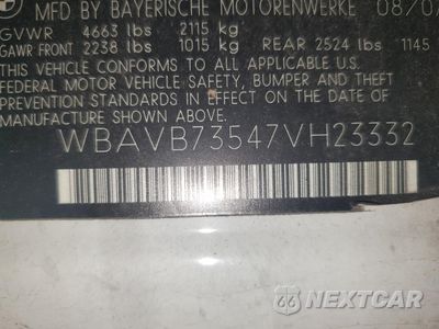 Zdjęcie 13 z 13 samochodu: 2007 BMW 335 I VIN:WBAVB73547VH23332 - miniatura