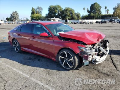 Czwarte zdjęcie samochodu z boku: 2019 HONDA ACCORD SPORT VIN:1HGCV2F34KA024599 - miniatura