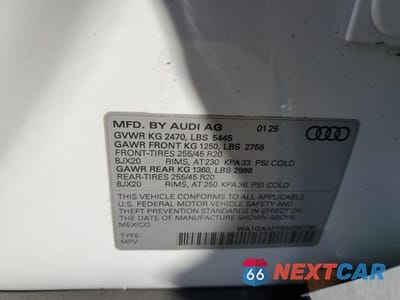 Zdjęcie 12 z 12 samochodu: 2025 AUDI Q5 PREMIUM 45 VIN:WA1GAAFY5S2052787 - miniatura