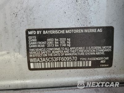 Zdjęcie 12 z 12 samochodu: 2015 BMW 328 I VIN:WBA3A5C53FF609570 - miniatura