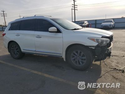Czwarte zdjęcie samochodu z boku: 2013 INFINITI JX35 VIN:5N1AL0MM2DC305931 - miniatura