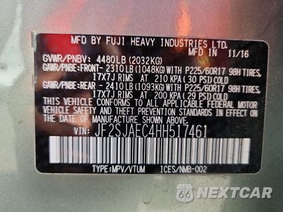 Zdjęcie 14 z 16 samochodu: 2017 SUBARU FORESTER 2.5I PREMIUM VIN:JF2SJAEC4HH517461 - miniatura