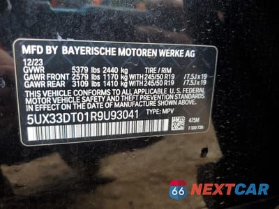Zdjęcie 13 z 16 samochodu: 2024 BMW X4 XDRIVE30I VIN:5UX33DT01R9U93041 - miniatura