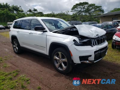 Czwarte zdjęcie samochodu z boku: 2021 JEEP GRAND CHEROKEE L LIMITED VIN:1C4RJKBG7M8202724 - miniatura