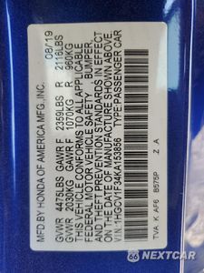 Zdjęcie 14 z 17 samochodu: 2019 HONDA ACCORD SPORT VIN:1HGCV1F34KA153856 - miniatura