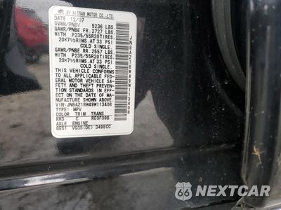 Zdjęcie 13 z 13 samochodu: 2009 NISSAN MURANO S VIN:JN8AZ18W49W113408 - miniatura