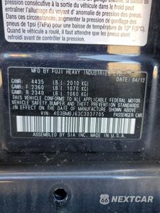 Zdjęcie 12 z 13 samochodu: 2012 SUBARU LEGACY 2.5I LIMITED VIN:4S3BMBJ63C3037705 - miniatura