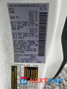 Zdjęcie 13 z 13 samochodu: 2024 NISSAN FRONTIER S VIN:1N6ED1CL2RN630217 - miniatura