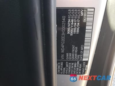 Zdjęcie 13 z 14 samochodu: 2017 MERCEDES-BENZ METRIS VIN:WD4PG2EE3H3302540 - miniatura