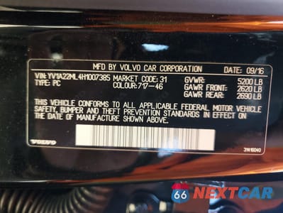 Zdjęcie 12 z 14 samochodu: 2017 VOLVO S90 T6 INSCRIPTION VIN:YV1A22ML4H1007385 - miniatura