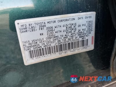 Zdjęcie 13 z 15 samochodu: 2000 TOYOTA RAV4 VIN:JT3HP10V3Y7155343 - miniatura