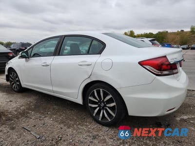 Drugie zdjęcie samochodu z przodu: 2015 HONDA CIVIC EXL VIN:19XFB2F94FE034299 - miniatura
