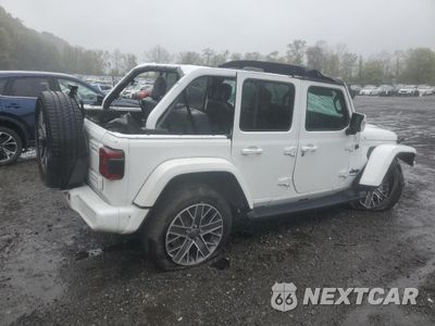 Trzecie zdjęcie samochodu z tyłu: 2022 JEEP WRANGLER UNLIMITED SAHARA 4XE VIN:1C4JJXP61NW159845 - miniatura