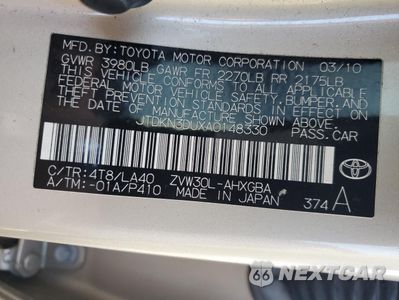 Zdjęcie 12 z 12 samochodu: 2010 TOYOTA PRIUS VIN:JTDKN3DUXA0148330 - miniatura