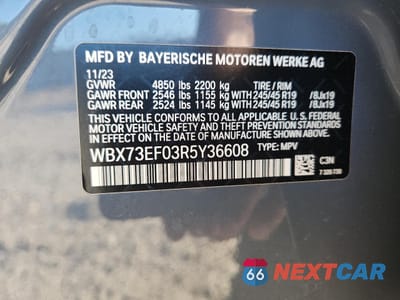 Zdjęcie 13 z 16 samochodu: 2024 BMW X1 XDRIVE28I VIN:WBX73EF03R5Y36608 - miniatura