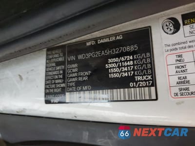 Zdjęcie 12 z 12 samochodu: 2017 MERCEDES BENZ METRIS DELIVERY VAN VIN:WD3PG2EA5H3270885 - miniatura