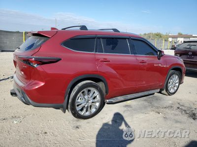 Trzecie zdjęcie samochodu z tyłu: 2025 TOYOTA HIGHLANDER HYBRID LIMITED VIN:5TDXBRCH3SS668308 - miniatura
