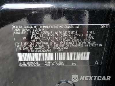 Zdjęcie 13 z 14 samochodu: 2013 TOYOTA RAV4 LIMITED VIN:2T3DFREV8DW067021 - miniatura