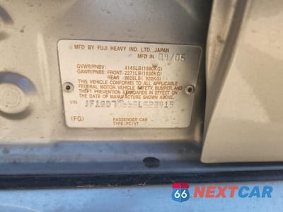 Zdjęcie 12 z 14 samochodu: 2005 SUBARU IMPREZA WRX STI VIN:JF1GD70665L525415 - miniatura